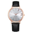 thumbnail image 1 of GAIETY Reloj de pulsera con calendario analógico y correa de PU elegante a la moda para hombre (negro, blanco, L), 1 of 10