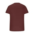 thumbnail image 3 of Zimjoy Mens T-Shirt Casual Stretch Solid Henley Neck Short Sleeve Tees Basic Shirts (Wine, 2XL), 3 of 4