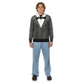 thumbnail image 3 of Nightmare Before Christmas Men's Jack Skellington Tuxedo Full-Zip Adult Costume Hoodie, 3 of 6