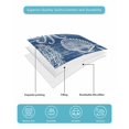 thumbnail image 4 of Twin XL Quilt Bedding Set, Navy Blue Coastal Reversible Summer Quilt 3 Pieces, Nautical Coral Starfish Shell Octopus Sea Lightweight Bedspreads Coverlets with 2 Pillow Shams for All Seasons, 4 of 5