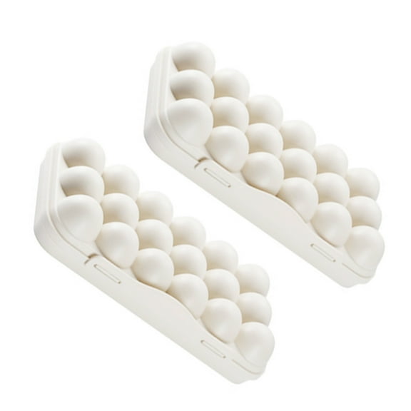 2 Pcs Duck Egg Cartons Stackable Organizer Safety Container