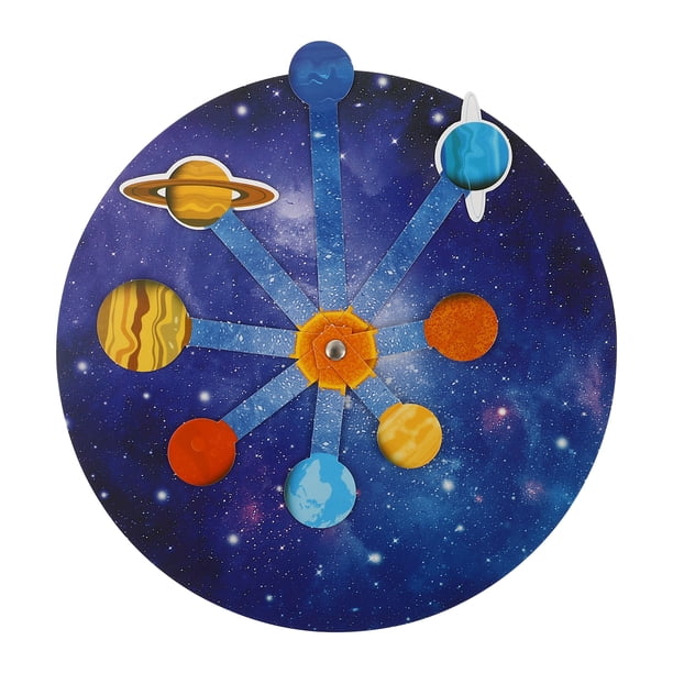 1 juego de modelo planetario del sistema solar DIY, juguete de educación temprana, modelo planetario