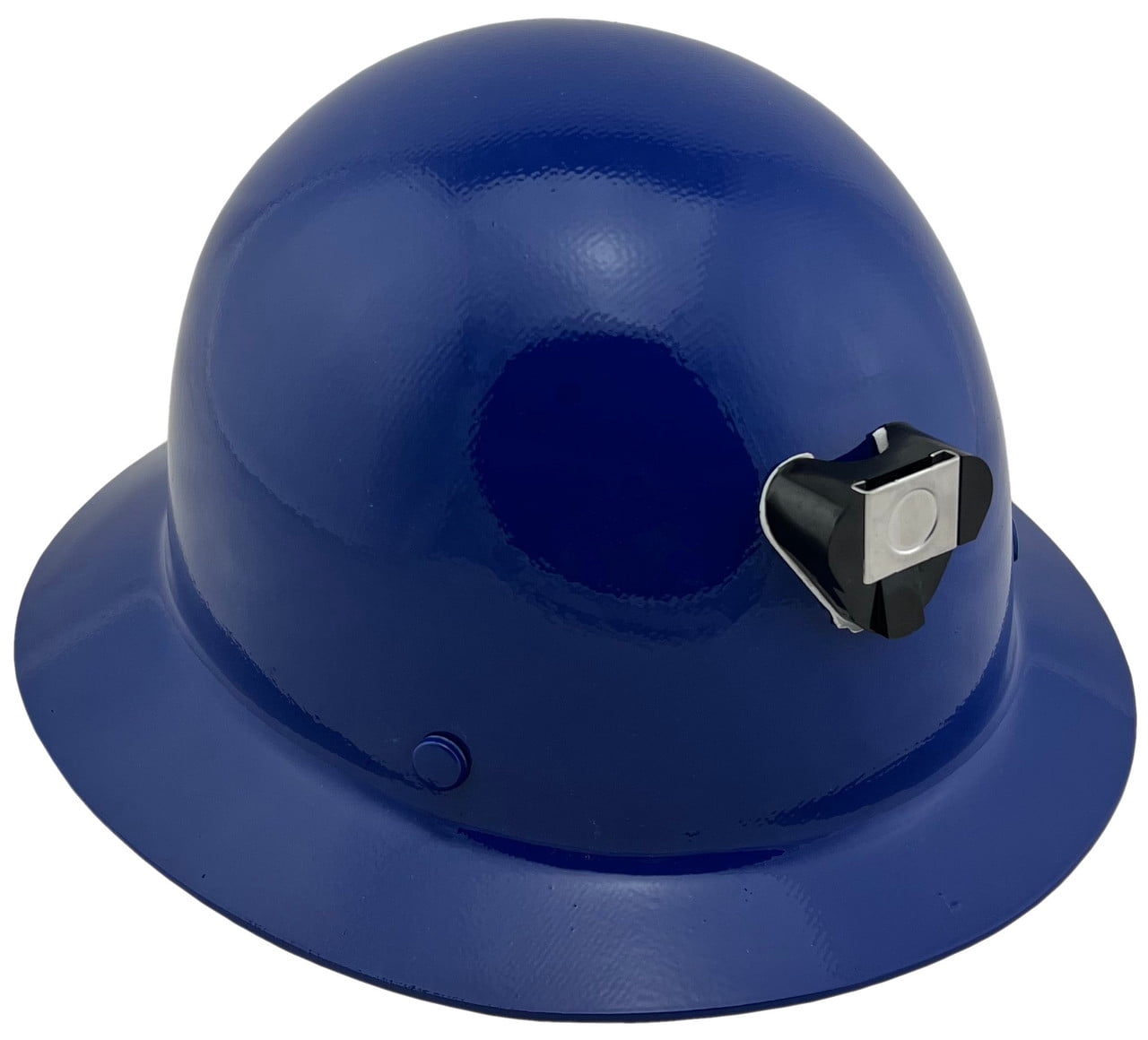MSA Skullgard Full Brim Hard Hat with FasTrac III Ratchet Suspension - Royal Blue and Light Clip