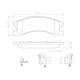 thumbnail image 2 of BALATAS CERAMICAS GRAND CHEROKEE 2000 al 2004 JEEP 4.7L V8 Delanteras BREMBO ., 2 of 5