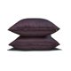 thumbnail image 4 of Funda de almohada lumbar de lujo HomeCentric, color ciruela oscuro, paquete de 2, 30 x 50 cm (12 x 20 pulgadas), funda de almohada rectangular lisa y lisa de seda artística, estilo moderno liso -, 4 of 5