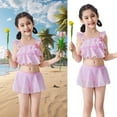 thumbnail image 2 of Sinyiin Girl Bathing Suit Two Pcs Swimsuit Flowers Swimming Suit Ruffle Swimwear, 2 of 12