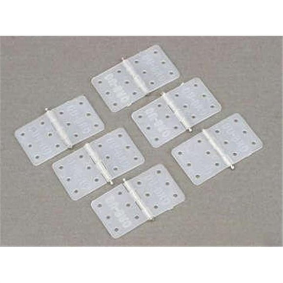 Dubro Products DUB118 0.43 x 1.12 in. Small Nylon Hinges - Pack of 6