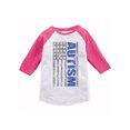 thumbnail image 1 of Awkward Styles Autism Awareness Flag Raglan Shirt for Toddlers Autism U.S.A. Flag Tshirt for Kids American Autism Flag Jersey Shirt Kids Autism 3/4 Sleeve Tshirt Autism Gifts for Boys and Girls, 1 of 4