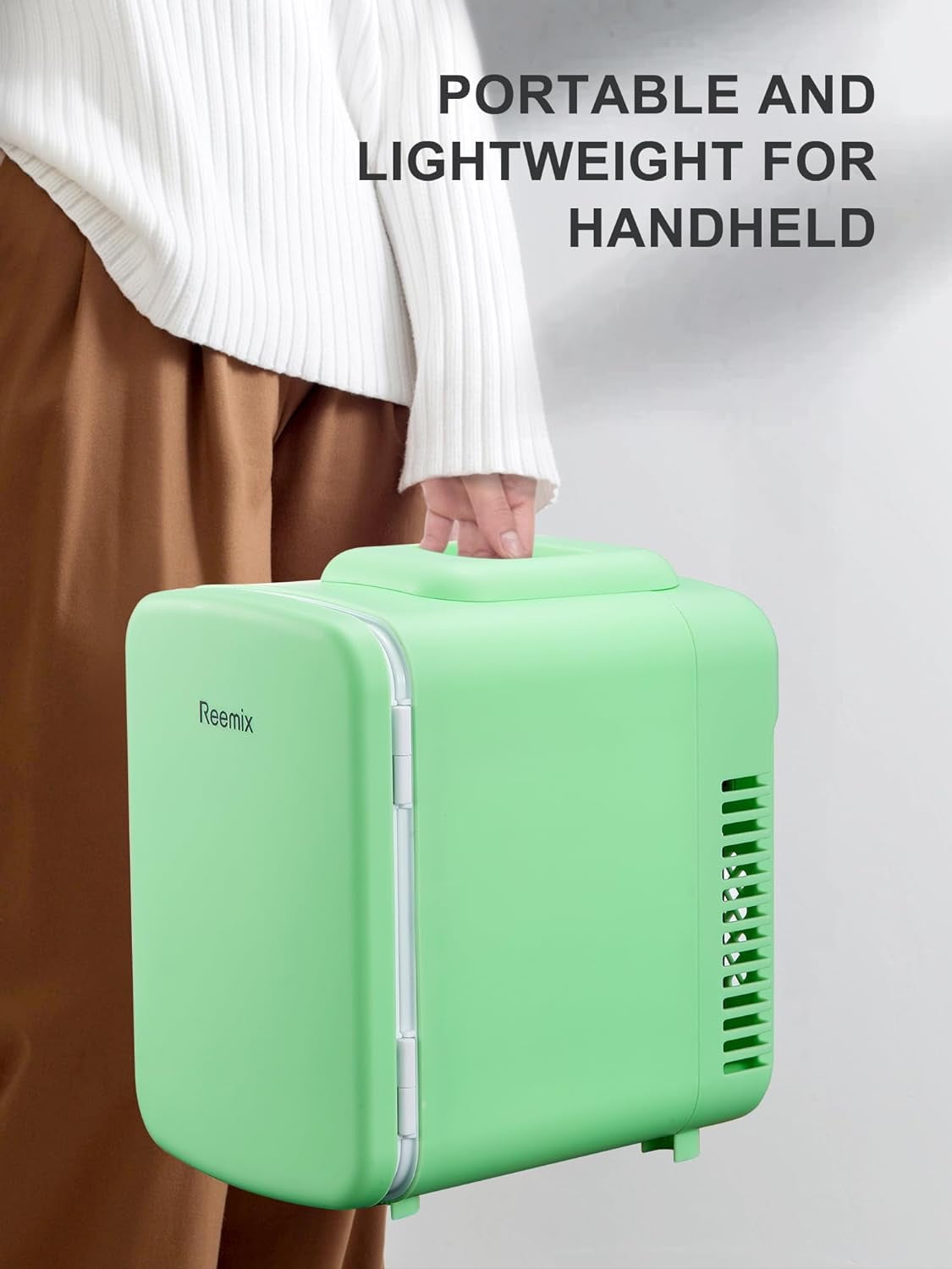 Fridge, 3. Liter Portable Cooler and Warmer for Skincare, Cosmetics, Beverages, Great for Bedroom, Office, Car