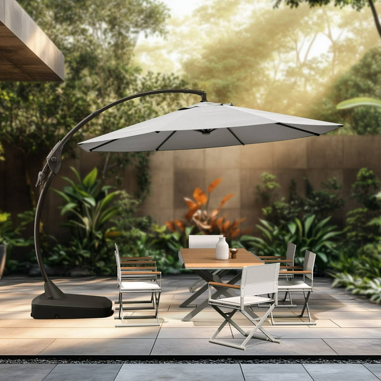 canvas patio umbrella sunbrella cantilever | 12 foot offset umbrella Its sturdy construction provides stability and reliability 10' x 13' Heavy Duty