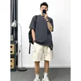 thumbnail image 5 of Conjunto de pantalones cortos para hombre sin logotipo, sudadera, chándal, oferta, conjunto de camiseta y pantalones cortos para hombre emo juvenil, tendencia 2024, disfraces, 5 of 5