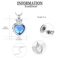 thumbnail image 2 of Crystal Urn Cremation Jewelry for Ashes Princess Queen Crown Heart Ash Urn Memorial Pendant Necklace Memorial Urn Necklace, 2 of 6