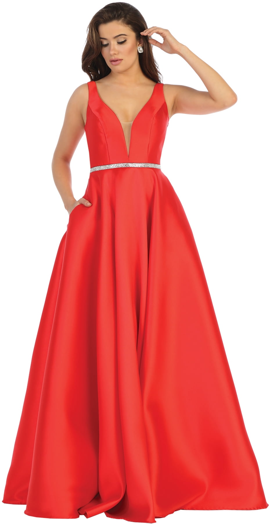 Formal Dress Shops BEAUTY PAGEANT DESIGNER LONG FORMAL DRESS