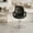 Black, Silver, variant on PUKNLY Hydraulic Barber Styling Chair, Heavy-Duty Salon Chair with High-Density Sponge, PU Leather Upholstery, Smooth Height Adjustment & Chrome Base, for Barbershop Beauty Salon Home,Black, Silver