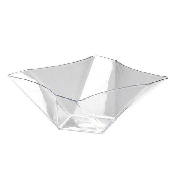 161 oz. Twisted Square Bowl - Clear