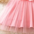 thumbnail image 6 of Girls Flower Girl Dress for Weddings & Birthday Party - Sleeveless Tulle Dress with 3D Flowers and Bow - Pink Kids Formal Occasion Dress,Size 4-5 T, 6 of 9