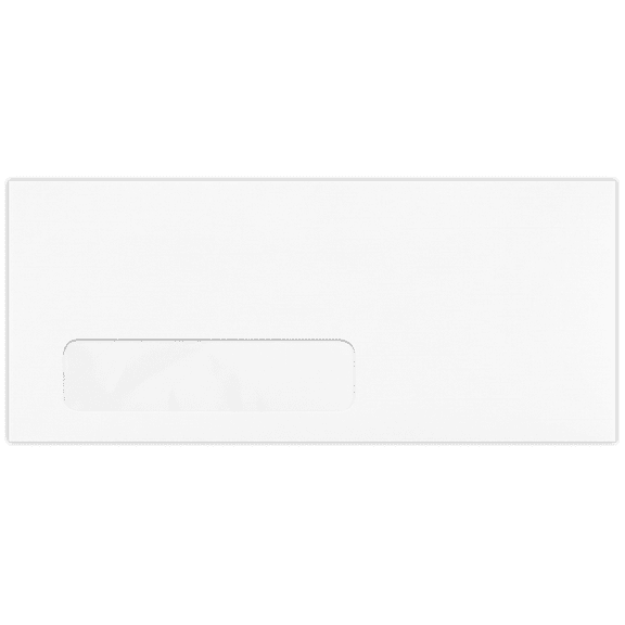 LUXPaper #10 Window Envelopes, 4 1/8 x 9 1/2, White Linen, 1000/Pack