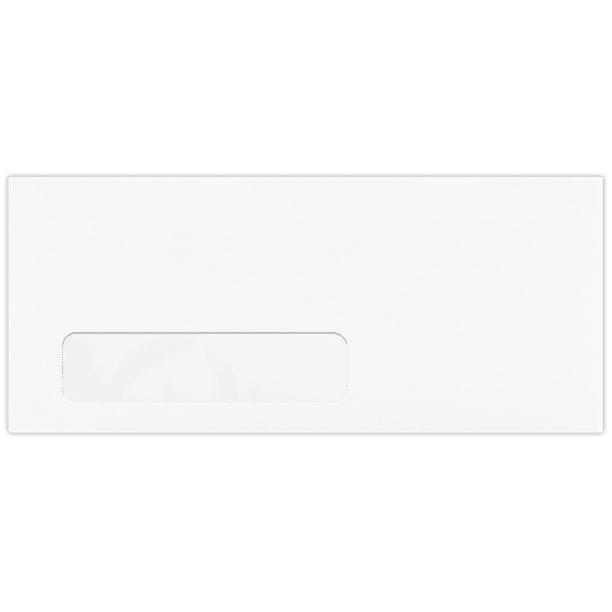 LUXPaper 10 Window Envelopes, 4 1/8 x 9 1/2, White Linen, 500/Pack