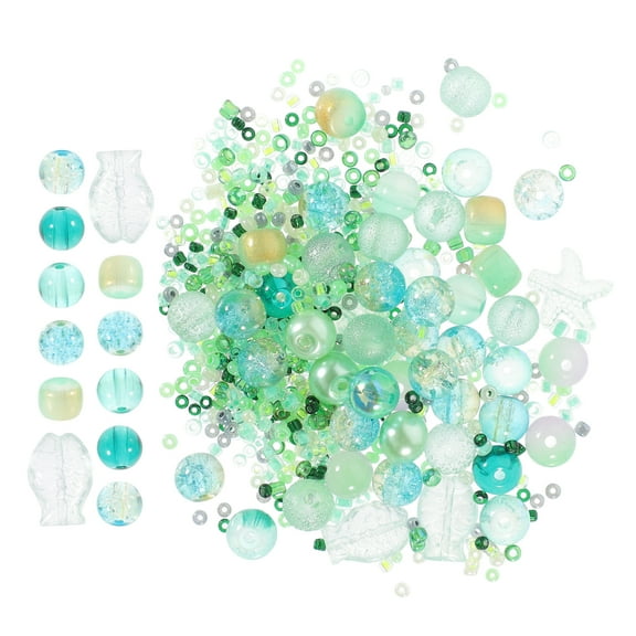 Worgeous 2 Bags of Glass Beads for Jewelry Making DIY Crafts Spacer Beads Bracelet Making Beads