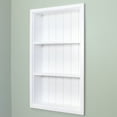 thumbnail image 2 of 14x24 White Recessed Sloane Wall Niche (w/ beadboard back) by Fox Hollow Furnishings, 2 of 2