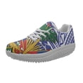 thumbnail image 2 of Haiti Flag Pattern Ladies Spring Autumn Non-slip Casual Walking Shoes Shock Absorption Lace Up Breathable Sneakers Custom Image, 2 of 5