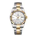 thumbnail image 1 of 【START】Men's Mechanical Watch Date Function Waterproof Watch Luminous Scale Dial Golden Watch, 1 of 11