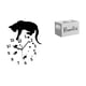 thumbnail image 1 of Reloj colgante silencioso con forma de gato, con movimiento silencioso y soporte para control remoto, organizador para sala de estar, comedor, escuela, 1 of 8