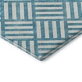 thumbnail image 4 of Addison Rugs Mayfield Washable Transitional Squares Teal Rectangle Rug, 5' x 7'6", 4 of 6