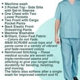 thumbnail image 4 of M&M SCRUBS Unisex Solid Scrub Set, Women Medical Uniforms 102, 4 of 6
