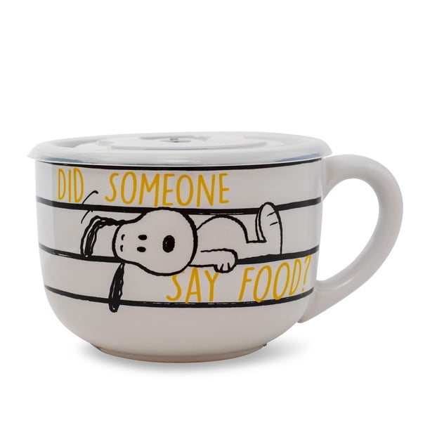 Taza para sopa Silver Buffalo Peanuts Snoopy & Woodstock, 700 ml