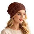 thumbnail image 2 of Chemo Headwear for Women Flower Beanies Turbans Hats Coverings Scarf,One Size, 2 of 7