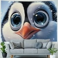 thumbnail image 4 of Orinice Penguin Snowflake Tapestry Wall Hanging Unique Style Graphic Tapestries for Home Wall Decor Art Living Room Bedroom Dorm 50x40inch, 4 of 6