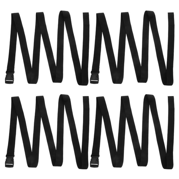 OUNONA 4pcs Utility Straps Adjustable Short Nylon Tie Down Straps with Quick Release Buckle Sleeping Bag Straps for Backpack Lashings Camping Gear Mattress Luggage Belt