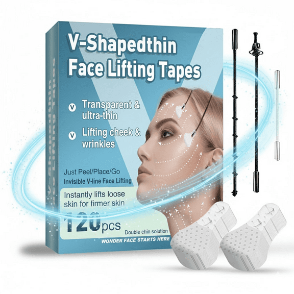 Facial lifting tape, breathable and transparent, suitable for reducing fine lines, hiding double chin, lifting facial wrinkles