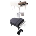 thumbnail image 3 of KAKOWELY 2 juegos de micro piano, modelo de piano en miniatura, accesorio de piano para casa, mini piano para casa, silla decorativa, 3 of 4