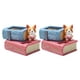 thumbnail image 1 of Maceta con forma de libro, maceta lantas, florero de resina, contenedor, escritorio, decorativo, 2 piezas, Corgi, perro, maceta DYNWAVEMX Maceta suculenta, 1 of 8
