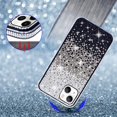 thumbnail image 5 of Compatible with iPhone 13 Bling Case Cute Glitter Diamond for Women Girls Rhinestone Sparkle Shiny Crystal Bumper Luxury Protective Cover 3D Handmade Case for iPhone 13 Black, 5 of 6