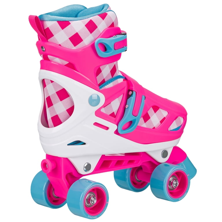 Roller Derby Girls 2-in-1 Roller/Inline Skates, Pink Gingham photo 2
