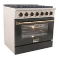 thumbnail image 3 of Kucht Professional 36" Stainless Steel Natural Gas Range in Silver/Black/Gold, 3 of 13