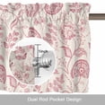 thumbnail image 6 of Abstract Spring Floral Kitchen Curtain Valances for Windows Farmhouse Short Curtains, Farmhouse Summer Botanical Rod Pocket Valance Curtain for Bedroom Cafe Living Room 54"x18", 6 of 8