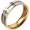 Silver Gold, variant on Men's 6mm Stainless Steel Classic Wedding Rings Grooved Cross Line Engagement Band, Blue/Gold