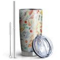 thumbnail image 2 of 20 Oz Pioneer Flower Coffee Tumbler Double Wall Insulated Stainless Steel Water Bottle | Metal Reusable Thermoses Flask with Cup Cap | Leak & Sweat Proof with Anti-Dust Lid, 2 of 7