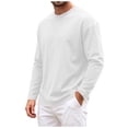thumbnail image 5 of ZIXKCGDSE Mens Shirt Casual Long Sleeves Crew Neck Pullover Tops Versatile Everyday Wear Size XL, 5 of 5
