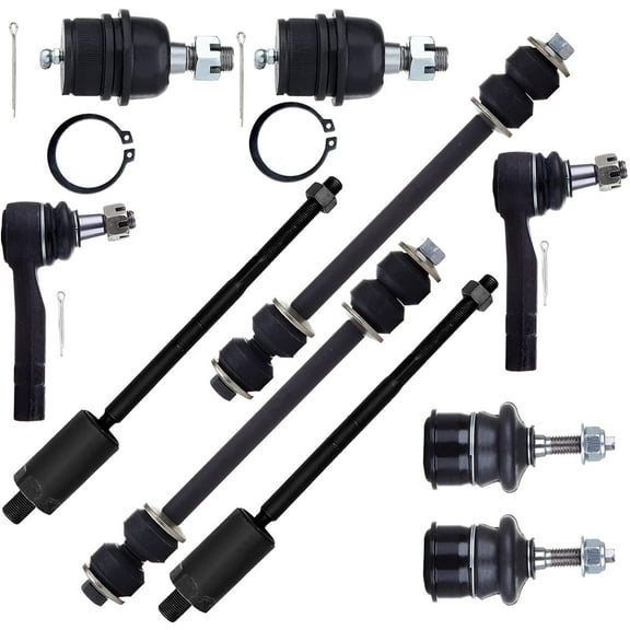 CCIYU Front Upper Lower Ball Joint Outer Inner Tie Rod End Sway Bar End Link fit for 2002-2005 for Ford Explorer for Mercury Mountaineer 10pcs Suspension Kit