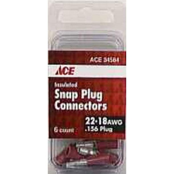 6Pk 2218Awg Snap Plug Connectors Ace Wire Connectors 34564 082901345640