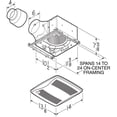 thumbnail image 4 of Broan Nutone 80 Cfm Multi Speed <0.3 Sones Energy Star Motion Sensing Fan, 4 of 4