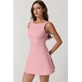 thumbnail image 3 of Vestido de tenis QINSEN Exercise Workout para mujer rosa XL, 3 of 6
