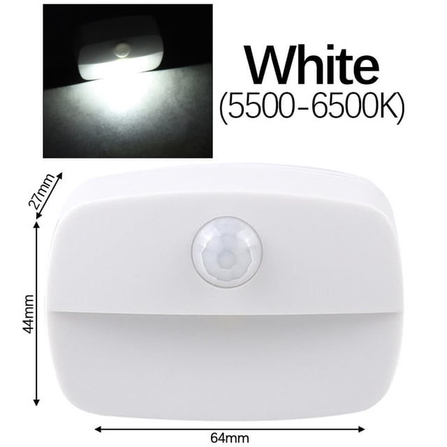 Sensor Automático De Movimiento Pir Inalámbrico Humano Inteligente Led Night Light Closet Stair Room Lamps Minnieouse HA021734-00