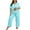 Dark Blue, variant on zbxnLI Plus Size Pajama Set for Women Heart Graphic Sleepwear Tee Tops and Pants Ladies Lounge Sets
