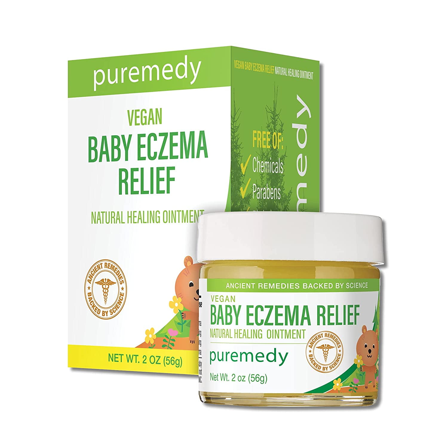Puremedy Baby Eczema Relief All Natural Vegan Healing Ointment